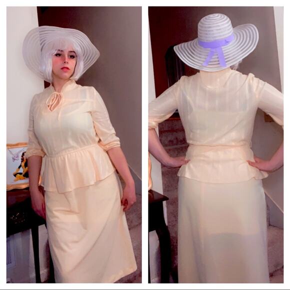 Sophie yellow cottage midi dress - Picture 4 of 8